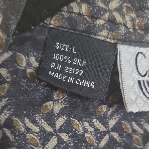 Men's 100% Silk Shirt - Picture 4 of 4